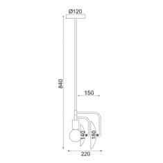 ACA ACA Lighting Avantgarde závesné svietidlo V362981P