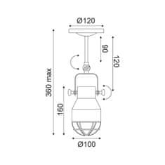 ACA ACA Lighting Spot nástenné a stropné svietidlo EG169901CB