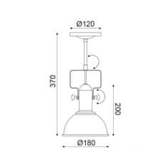 ACA ACA Lighting Spot nástenné a stropné svietidlo EG167071CB