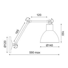 ACA ACA Lighting Spot nástenné a stropné svietidlo EG168871WB