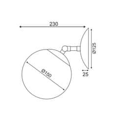 ACA ACA Lighting Avantgarde nástenné a stropné svietidlo V360501W