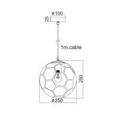 ACA ACA Lighting Detské závesné svietidlo MD50611A