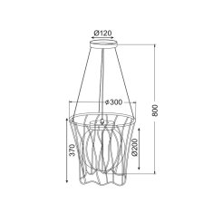 ACA ACA Lighting Detské závesné svietidlo MD50591B