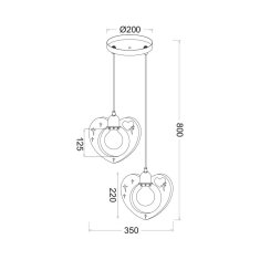 ACA ACA Lighting Detské závesné svietidlo MD70832