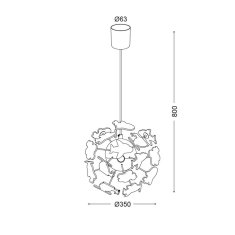 ACA ACA Lighting Detské závesné svietidlo MD160224AIR