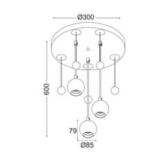 ACA ACA Lighting Detské závesné svietidlo MD90523