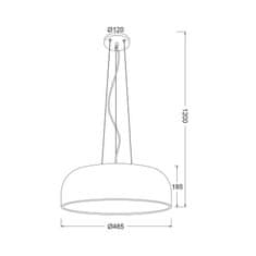 ACA ACA Lighting Avantgarde závesné svietidlo OD5390MB