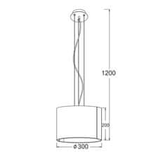 ACA ACA Lighting Avantgarde závesné svietidlo OYD10087BSP1