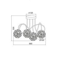 ACA ACA Lighting Crystal stropné svietidlo AD20120084