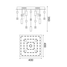 ACA ACA Lighting Crystal stropné svietidlo SOMER404C