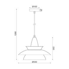 ACA ACA Lighting Style závesné svietidlo KS07881PEK