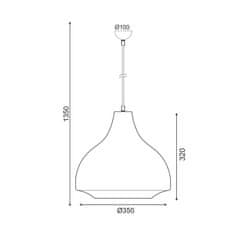 ACA ACA Lighting Style závesné svietidlo KS080335PL