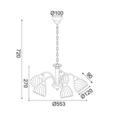 ACA ACA Lighting Prim závesné svietidlo DLX7395