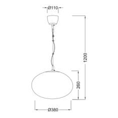 ACA ACA Lighting Prim závesné svietidlo V24012380