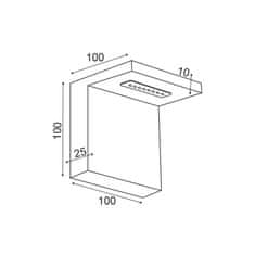 ACA ACA Lighting Wall a amp; Ceiling LED nástenné svietidlo L36291BK