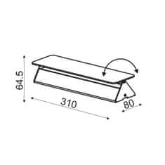 ACA ACA Lighting Wall a amp; Ceiling LED nástenné svietidlo ZD806410LEDBK