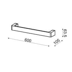 ACA ACA Lighting Wall a amp; Ceiling LED nástenné svietidlo ZD810412LEDBK