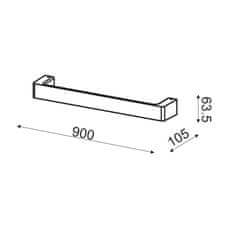 ACA ACA Lighting Wall a amp; Ceiling nástenné svietidlo ZD810418LEDBK