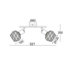 ACA ACA Lighting Spot svietidlo MC15612B