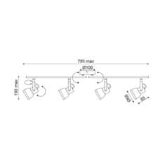 ACA ACA Lighting Spot nástenné a stropné svietidlo MC167794C