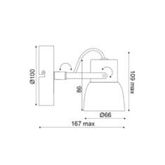 ACA ACA Lighting Spot nástenné a stropné svietidlo MC171151