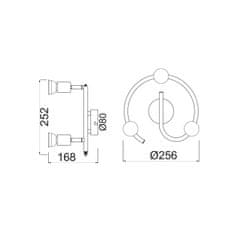 ACA ACA Lighting Spot stropné svietidlo MC634WH3G