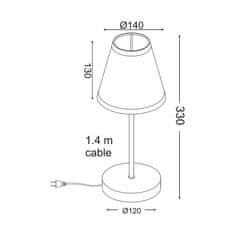 ACA ACA Lighting Detské stolové svietidlo MT130941