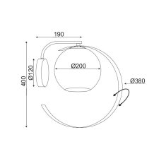 ACA ACA Lighting Decor nástenné svietidlo DCR17501W