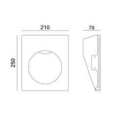 ACA ACA Lighting Gypsum zapustené sadrové svietidlo G8016G