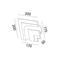 ACA ACA Lighting Gypsum zapustené sadrové svietidlo G8018LW