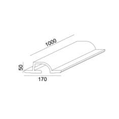 ACA ACA Lighting Gypsum zapustené sadrové svietidlo G8018W