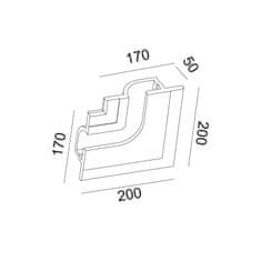 ACA ACA Lighting Gypsum zapustené sadrové svietidlo G8018RW