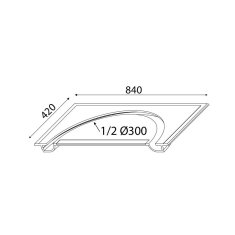 ACA ACA Lighting Gypsum zapustené sadrové svietidlo G8020W