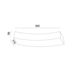 ACA ACA Lighting Gypsum nástenné sadrové svietidlo G85071W