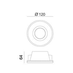 ACA ACA Lighting Gypsum zapustené bodové sadrové svietidlo G90021C