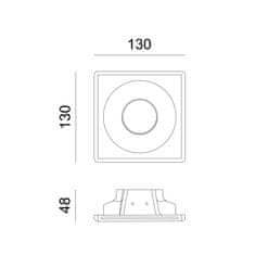 ACA ACA Lighting Gypsum zapustené bodové sadrové svietidlo G90031C