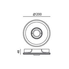 ACA ACA Lighting Gypsum zapustené bodové sadrové svietidlo G90401C