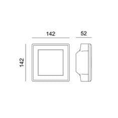 ACA ACA Lighting Gypsum zapustené bodové sadrové svietidlo G90461C