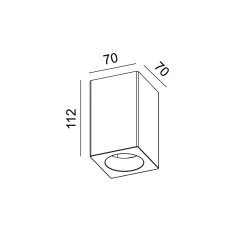 ACA ACA Lighting Gypsum stropné sádrové svietidlo G95181C