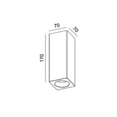 ACA ACA Lighting Gypsum stropné sádrové svietidlo G95201C