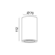 ACA ACA Lighting Gypsum stropné sádrové svietidlo G95211C