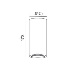 ACA ACA Lighting Gypsum stropné sádrové svietidlo G95231C