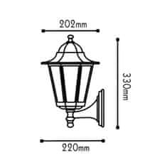 ACA ACA Lighting Garden lantern vonkajšie nástenné svietidlo HI6022V