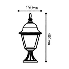 ACA ACA Lighting Garden lantern vonkajšie stojacie svietidlo HI6043R