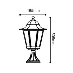 ACA ACA Lighting Garden lantern vonkajšie stojacie svietidlo HI6173GB