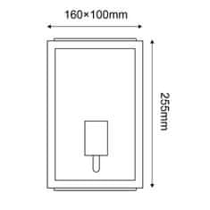 ACA ACA Lighting Garden Wall vonkajšie nástenné svietidlo CELIAM1WG