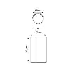 ACA ACA Lighting Garden Wall vonkajšie nástenné svietidlo LG2202GU10W