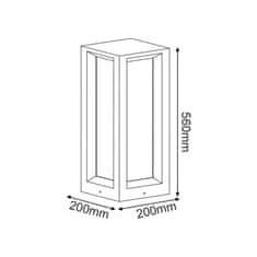 ACA ACA Lighting Garden Pole vonkajšie svietidlo MK039B-560