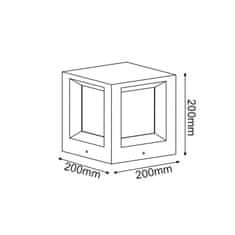 ACA ACA Lighting Garden Pole vonkajšie svietidlo MK041W-200