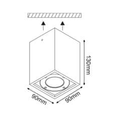 ACA ACA Lighting Garden stropné vonkajšie svietidlo MK163130SW